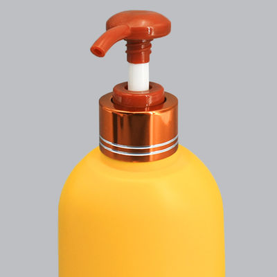 Yellow 28mm Square 8.45oz HDPE Pump Bottle