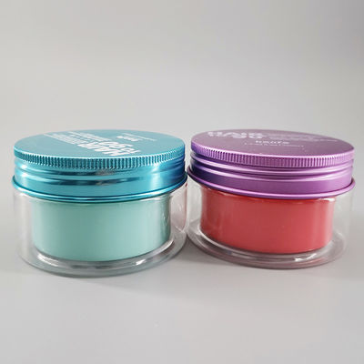 Plastic Double Wall Layers 80g Face Sleeping Hair Cream Jar