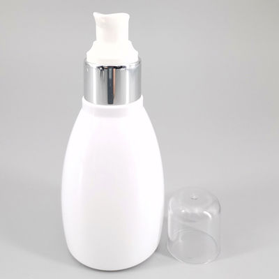 White Bowling 120ml 4oz Lotion Plastic Bottle With Emulsion Pump