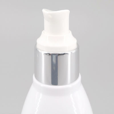 White Bowling 120ml 4oz Lotion Plastic Bottle With Emulsion Pump