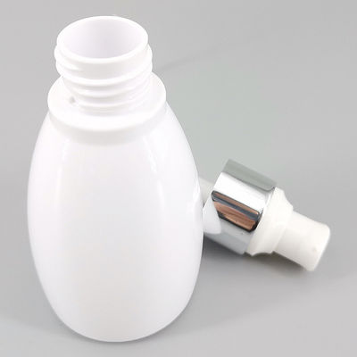 White Bowling 120ml 4oz Lotion Plastic Bottle With Emulsion Pump