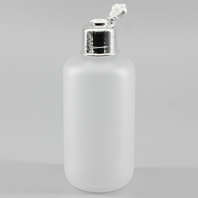Cylindrical 6.76oz 200ml Frosted PET Cosmetic Bottle For Skin Moisturizer