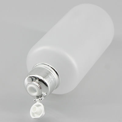 Cylindrical 6.76oz 200ml Frosted PET Cosmetic Bottle For Skin Moisturizer