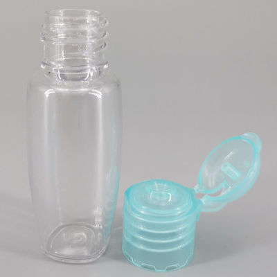 Transparent PET Flip Top Cap 0.68oz 20ml Lotion Cream Bottle