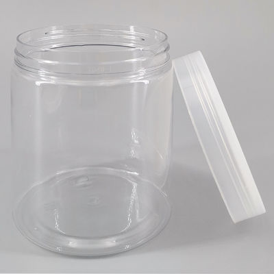 400ml Transparent PET Plastic Jar With PP Lid Clear Mouth Bottles Food Storage Cosmetic Skincare Packaging