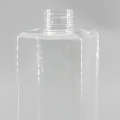 300 / 500 / 550ml PET Clear Square Shampoo Shower Gel Bottle Home Use Large Clear Hand Sanitizer Flat Plastic Bottle