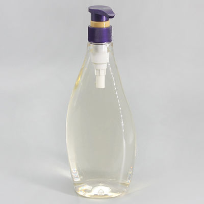 Shampoo Bottle 750ml Transparent Lotion Shower Plastic Bottle Pump Dispenser Clear Large Packaging Bottle Special Shape