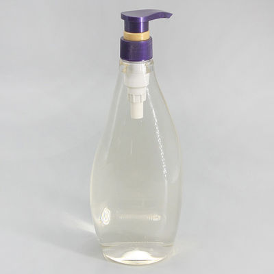 Shampoo Bottle 750ml Transparent Lotion Shower Plastic Bottle Pump Dispenser Clear Large Packaging Bottle Special Shape