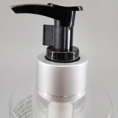 300ml Clear PET Shampoo Bottle Silk Screen Custom Made Pump 10oz Transparent Body Lotion Shower Gel Packaging Bottle