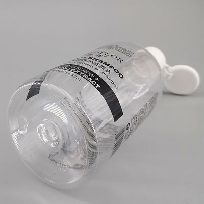 13.53oz400ml Transparent PET Shampoo Bottle Round Clear Shower Gel Toiletries Bottle Can Be Screen Printed And Labelled