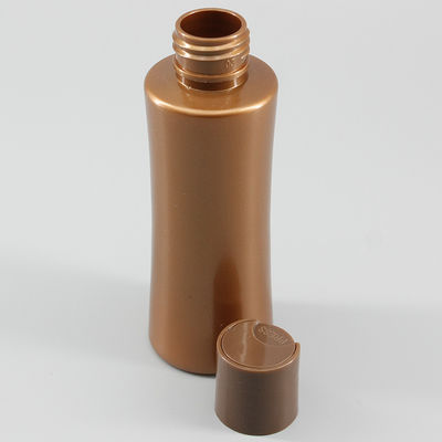 4.06oz120ml Brown PET Cosmetic Bottle With Chiaki Cover Plastic Bottle Lotion Toner Make-Up Water Bottle