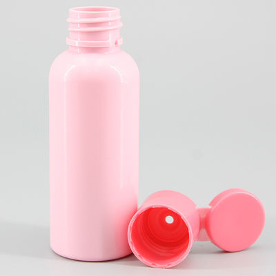 1.7oz50ml Pink PET Cosmetic Bottle Small-Size Liquid Container Skincare Bottle Flip Top Cap Sprayer Pump Plastic Bottle