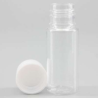 0.4oz/12ml Small Capacity Clear PET Plastic Bottle With White Screw Cap, Travel Set Bottle Perfume Liquid Spray Bottle