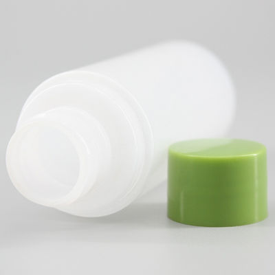 1.69oz/50ml Mini Light White PET Plastic Bottle With Different Color Screw Cap, Empty Liquid Skincare Lotion Bottle