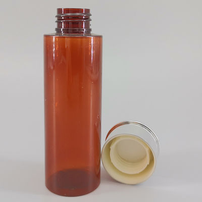 Empty 3.5oz Lotion Toner PET Plastic Bottle Sliver Screw Cover Skin Care Bottle
