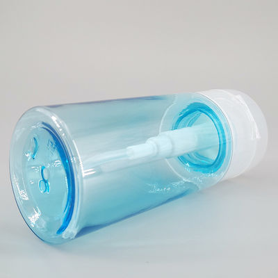 120ml Transparent Blue Emollient Water Makeup Remover Toner Press Pump Cosmetic  Bottle