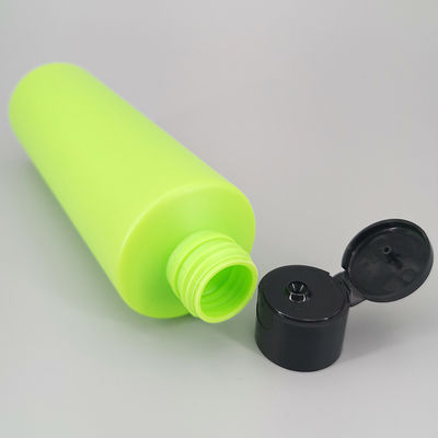 250ml HDPE Cylinder Flip Top Cap Body Cream Dispenser Bottle