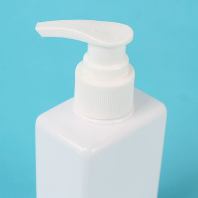 150ml PET White Square Cosmetic Men's Shampoo Pump Bottles