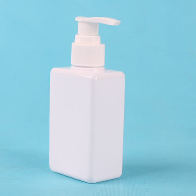 150ml PET White Square Cosmetic Men's Shampoo Pump Bottles