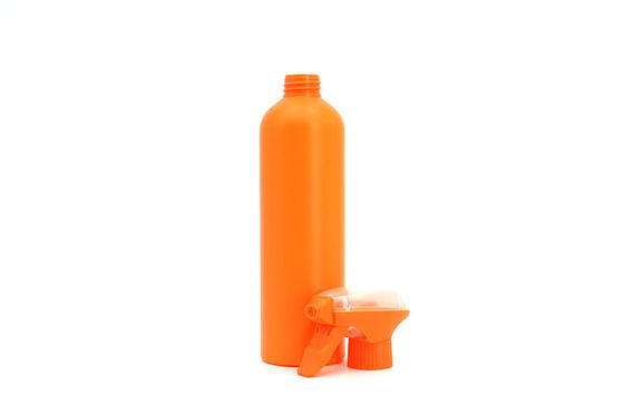 Orange HDPE 500ml Home Plastic Trigger Spray Bottles