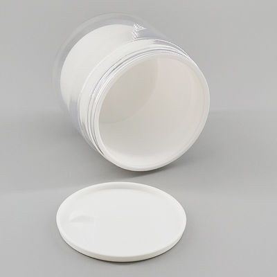 Plastic Double Layer Wide Mouth Cosmetic Packaging Jar 100/120ml
