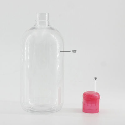 500ml 17.6fl.Oz PET Cosmetic Bottle for makeup remover