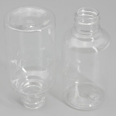Clear Round Travel Set  2oz Lotion Spray Plastic Bottle