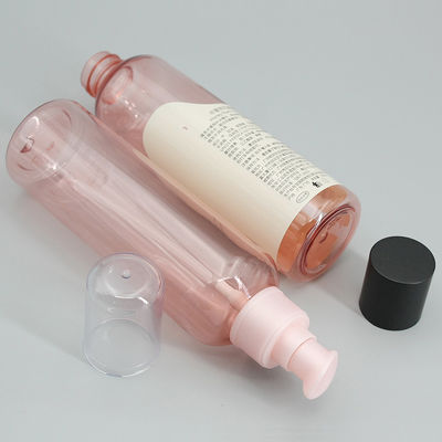 Transparent Pink 120ml  4oz Cylinder Plastic Spray Bottle