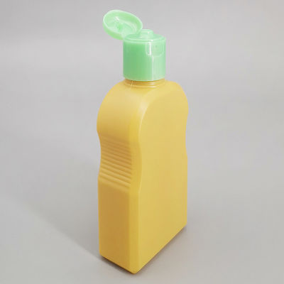 Yellow 200ml HDPE Plastic Bottle For Body Lotion Shower Gel