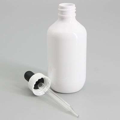 Plastic 100ml Clear Frosted Liquid Essential Oil Dropper Bottle