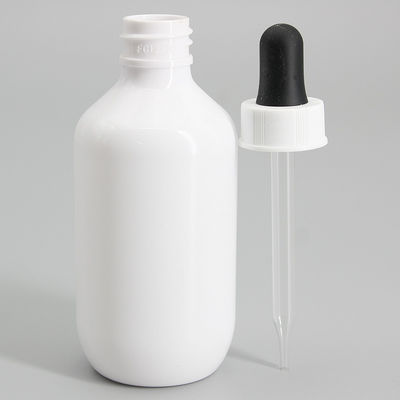 Plastic 100ml Clear Frosted Liquid Essential Oil Dropper Bottle