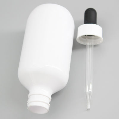 Plastic 100ml Clear Frosted Liquid Essential Oil Dropper Bottle