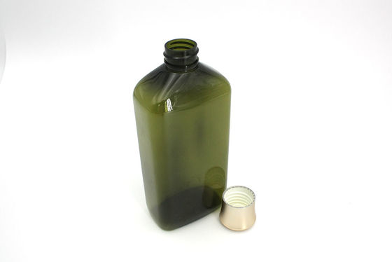 500ml Clear Green Plastic Shampoo Bottle For Hair Essential Oil