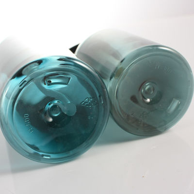 400ml Transparent Blue Shampoo Shower Gel Bottle