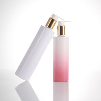 250ml 300ml Shower Gel Bottle Cylindrical High-End Shampoo Plastic Bottle Anodized Aluminum Press Empty Bottle