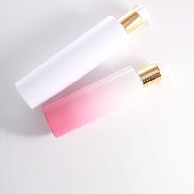 250ml 300ml Shower Gel Bottle Cylindrical High-End Shampoo Plastic Bottle Anodized Aluminum Press Empty Bottle