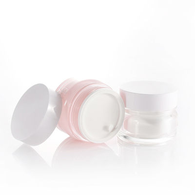Screw Cap 1.69oz 50g Cosmetic Cream Jars Acrylic Plastic Bottle