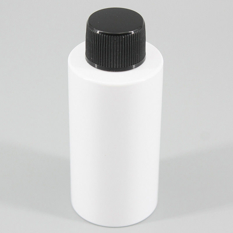 2.02oz60ml Mini White PET Flat Shoulder Liquid Lotion Cream Bottle With Screw Cap Sprayer Travel Portable Plastic Bottle