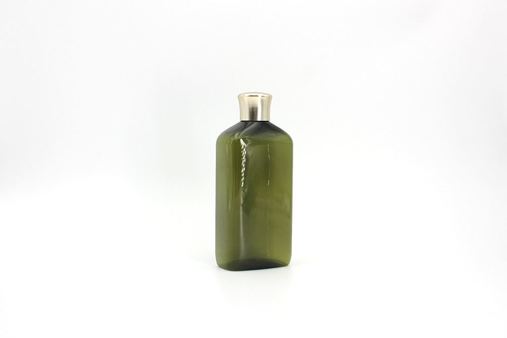 500ml Clear Green Plastic Shampoo Bottle For Hair Essential Oil