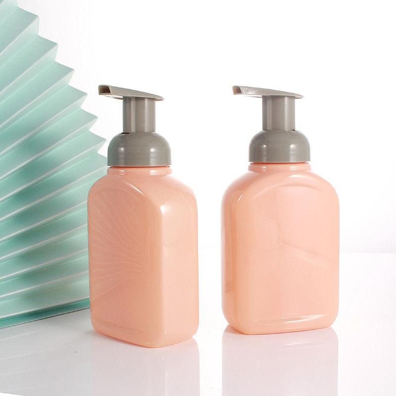 PET Colorful 300ml Flat Foam Pump Bottle For Personal Care